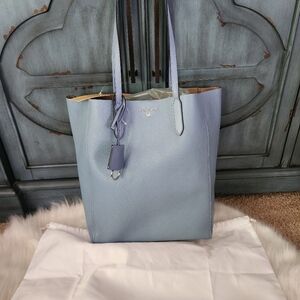 New nwt Michael Kors shopper Light chambray blue tote bag handbag Bluebell Color